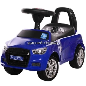 Детская каталка-толокар M 3147 A(MP3)-4 Audi, синяя