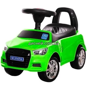 Детская каталка-толокар M 3147 A(MP3)-5 Audi, зеленая