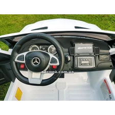 Двухместный детский электромобиль M 3565 (MP4) EBLR-1, Mercedes, белый фото 71