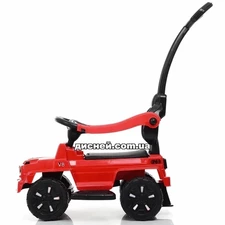 Детская каталка-толокар M 3899 L-3 Mercedes, кожаное сиденье, красная фото 37