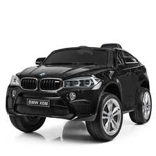 Детский электромобиль JJ 2199 EBLR-2 BMW, кожаное сиденье, черный фото 11