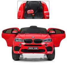 Детский электромобиль JJ 2199 EBLR-3 BMW, кожаное сиденье, красный фото 18